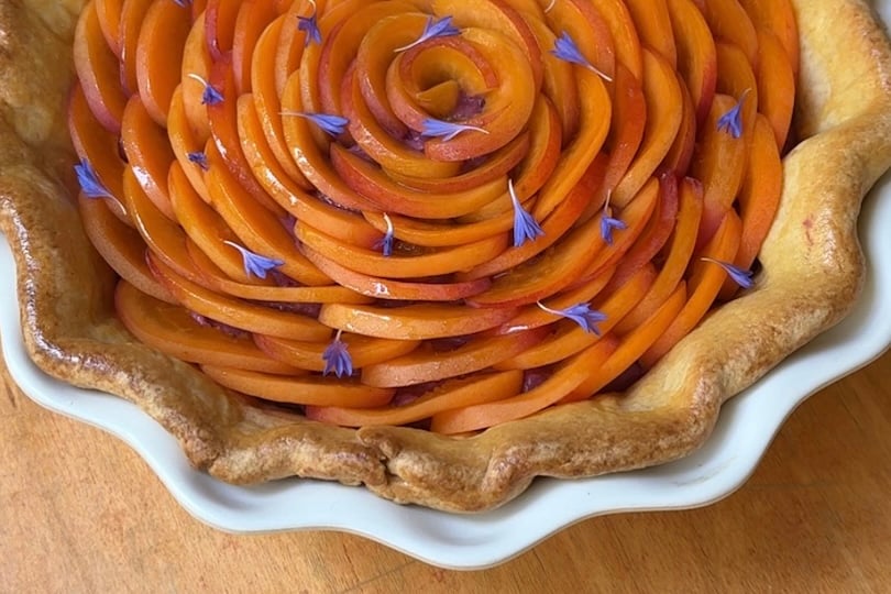 Raspberry and Apricot Tart